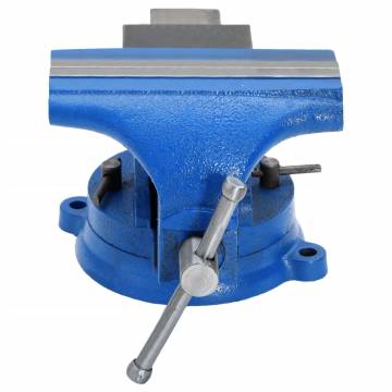 Bench Vise Blue 100 mm Cast Iron - Essential Workshop Tool