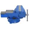 Bench Vise Blue 100 mm Cast Iron - Essential Workshop Tool