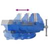 Bench Vise Blue 100 mm Cast Iron - Essential Workshop Tool