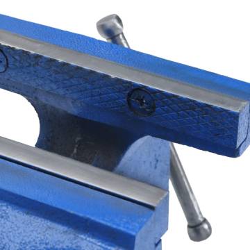 Bench Vise Blue 100 mm Cast Iron - Essential Workshop Tool