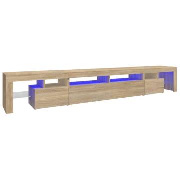 LED TV Cabinet in Sonoma Oak - Stylish & Practical Design