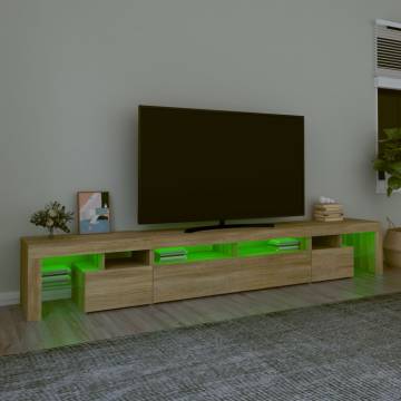 LED TV Cabinet in Sonoma Oak - Stylish & Practical Design