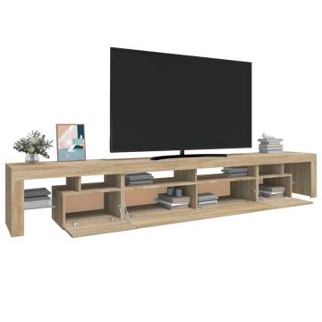 LED TV Cabinet in Sonoma Oak - Stylish & Practical Design