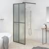 Walk-in Shower Screen 80x195 cm Dark Tempered Glass Colour black Size 80 x 195 cm 