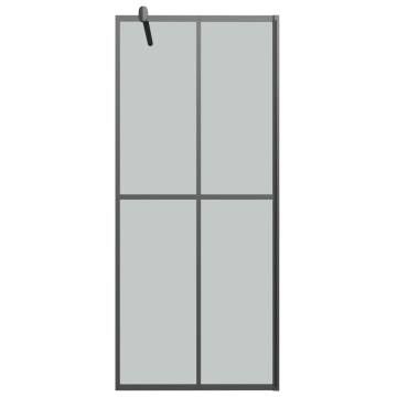 Walk-in Shower Screen 80x195 cm - Dark Tempered Glass