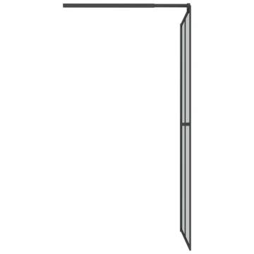 Walk-in Shower Screen 80x195 cm - Dark Tempered Glass