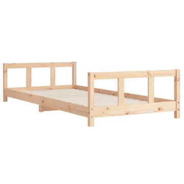 Kids Bed Frame 90x190 cm - Solid Pine Wood | Hipo Market