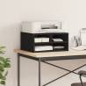 Black Printer Stand - 49x40 cm | Engineered Wood | HipoMarket