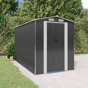 Durable Garden Shed Anthracite - Galvanised Steel Storage Solution