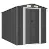 Durable Garden Shed Anthracite - Galvanised Steel Storage Solution