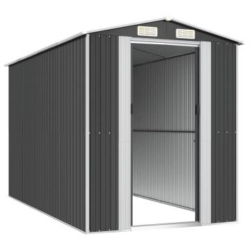 Durable Garden Shed Anthracite - Galvanised Steel Storage Solution