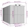 Durable Garden Shed Anthracite - Galvanised Steel Storage Solution