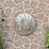 Garden Mirror Sand 40x3 cm Iron Round for Outdoor Use Colour sand Size 40 x 3 cm Quantity in Package 1 