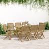 Folding Garden Chairs - 8 pcs Solid Wood Acacia | HipoMarket