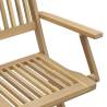 Folding Garden Chairs - 8 pcs Solid Wood Acacia | HipoMarket