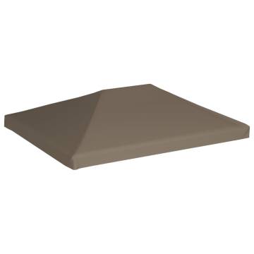 Gazebo Top Cover 3x4m Taupe - Durable & Waterproof Canopy