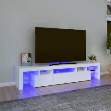 Stylish LED TV Cabinet in White - Perfect for Modern Homes