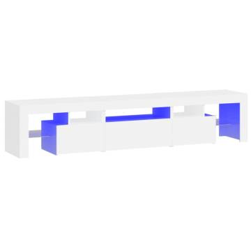 Stylish LED TV Cabinet in White - Perfect for Modern Homes