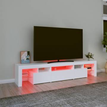 Stylish LED TV Cabinet in White - Perfect for Modern Homes