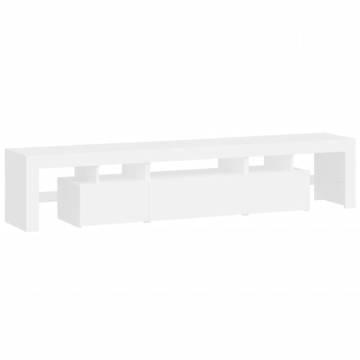 Stylish LED TV Cabinet in White - Perfect for Modern Homes