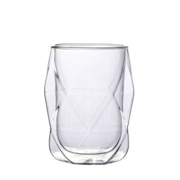 Double Wall Glass Cups - Set of 6 | 350 ml | Hipomarket