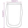 Double Wall Glass Cups - Set of 6 | 350 ml | Hipomarket