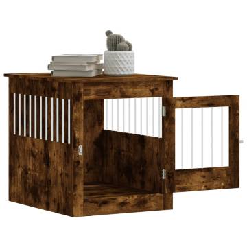 Dog Crate Furniture Smoked Oak - 64.5x80x71 cm