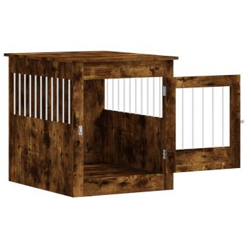 Dog Crate Furniture Smoked Oak - 64.5x80x71 cm