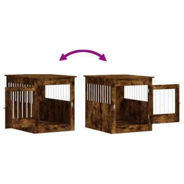 Dog Crate Furniture Smoked Oak - 64.5x80x71 cm