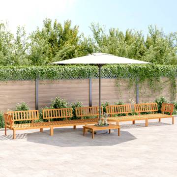 6 Piece Garden Pallet Sofa Set - Solid Acacia Wood