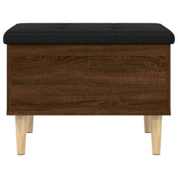 Brown Oak Storage Bench - Stylish & Functional | Hipo Market