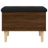 Brown Oak Storage Bench - Stylish & Functional | Hipo Market