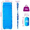 Self Inflating Camping Mattress with Pillow - 1-Person Blue