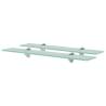 Floating Shelves 2 pcs Glass 60x10 cm 8 mm Colour transparent Size 60 x 10 cm Quantity in Package 2 Number of Pieces 1 