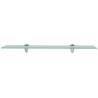 Floating Glass Shelves - 2 pcs Clear 60x10 cm, 8 mm Thick