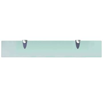 Floating Glass Shelves - 2 pcs Clear 60x10 cm, 8 mm Thick