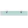 Floating Glass Shelves - 2 pcs Clear 60x10 cm, 8 mm Thick