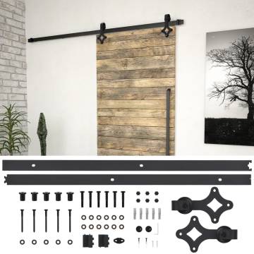 Sliding Door SKIEN Hardware Kit 200 cm - Steel Black