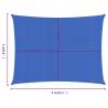 Sunshade Sail 3x4m Rectangular Blue - Durable HDPE Protection