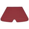 Replacement Canopy for Garden Swing - Wine Red 150/130x105/70 cm