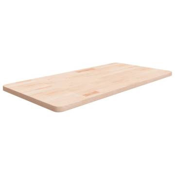 Bathroom Countertop 100x50 cm - Untreated Solid Oak Wood