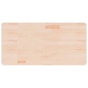 Bathroom Countertop 100x50 cm - Untreated Solid Oak Wood