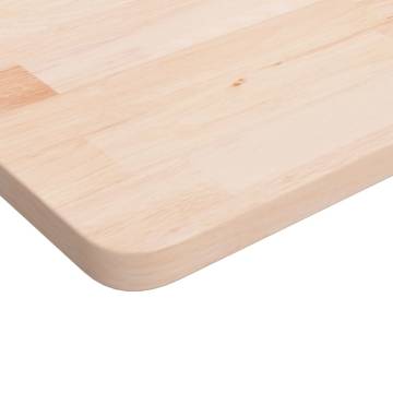 Bathroom Countertop 100x50 cm - Untreated Solid Oak Wood