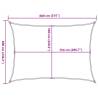 Sun Shade Sail Sand 8x6m - UV & Water Resistant