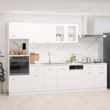 7 Piece White Kitchen Cabinet Set | Stylish & Functional Storage