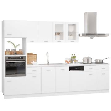 7 Piece White Kitchen Cabinet Set | Stylish & Functional Storage