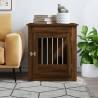 Stylish Dog Crate Furniture Brown Oak - 64.5x80x71 cm