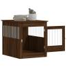 Stylish Dog Crate Furniture Brown Oak - 64.5x80x71 cm