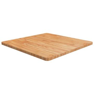 Light Brown Square Table Top 70x70cm - Solid Oak Wood