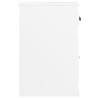 High Gloss White Side Cabinet with Drawer - 40x50x75 cm